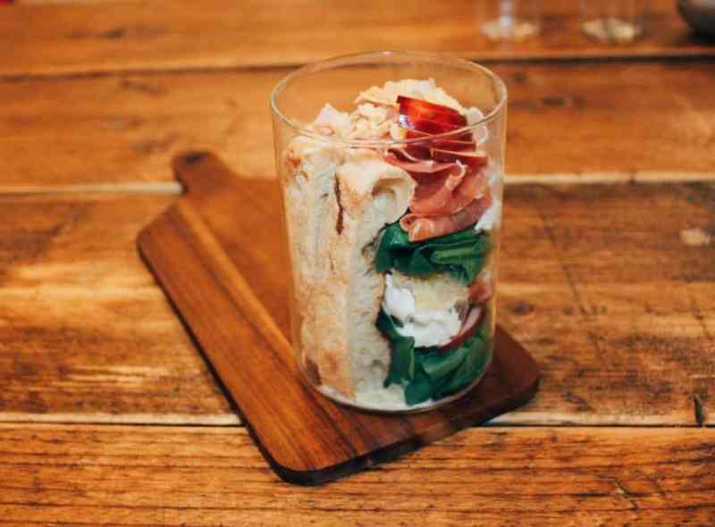 sandwich in a glass